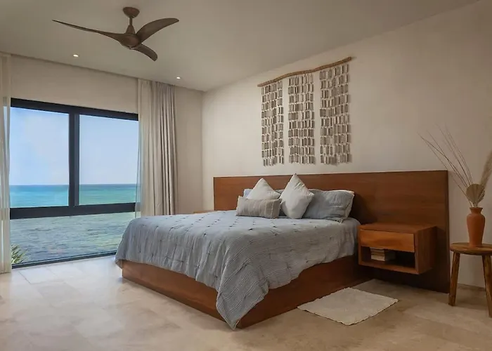 Apartment 3br Beachfront With Private Rooftop At Tankah Bay